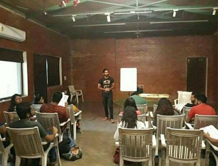 Shubhankar conducting training sessions